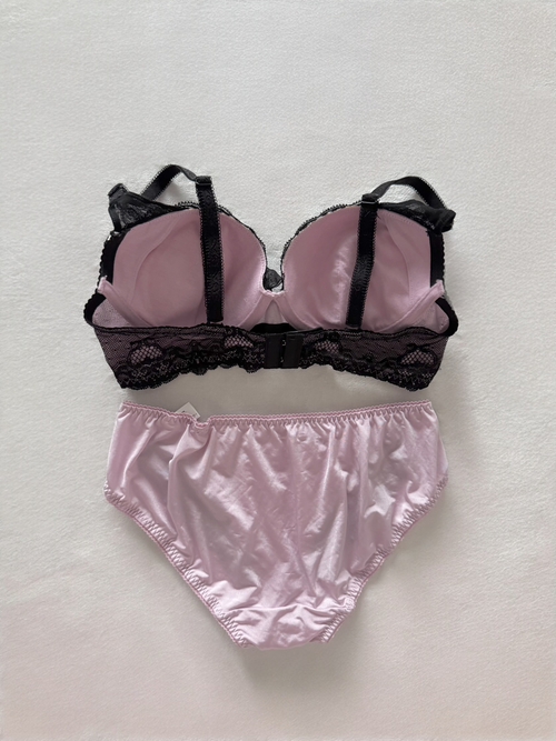 Purpla Black Lingerie Set Size 70C