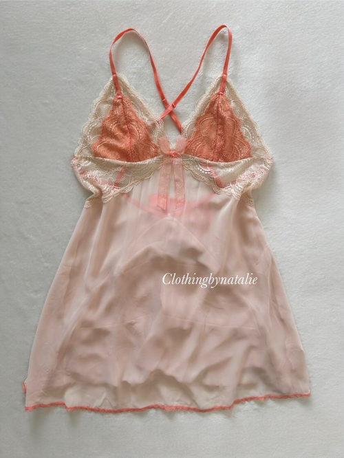 Fairy Orange Chiffon Slip Size S