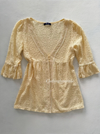 Yellow Lace Cardigan Size S