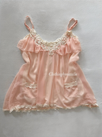 Coquette Orange Chiffon Cami Size S
