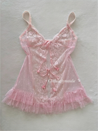Dana Sheer Pink Mesh Slip Size S