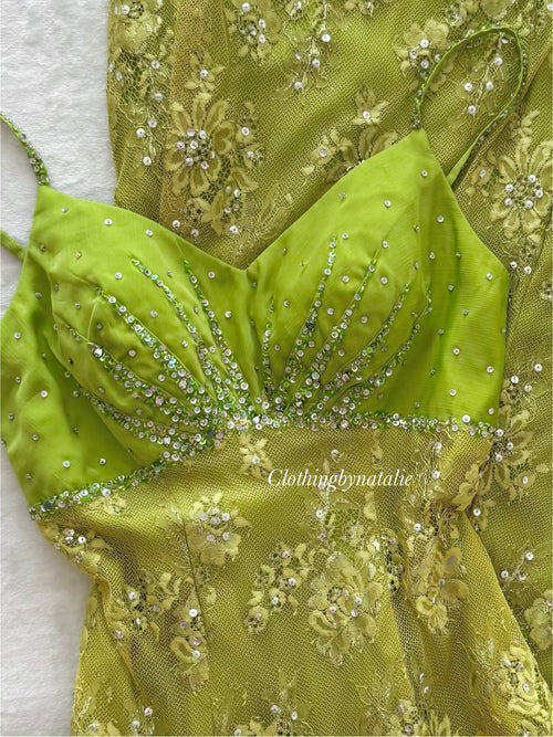 “Idea” Green Maxi Gown size S