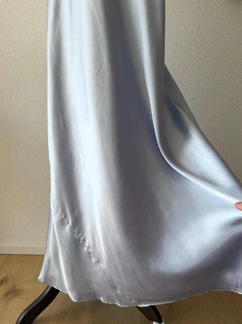 VS Blue Satin Maxi Gown Size L