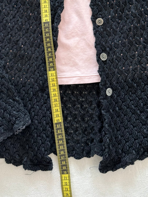 Black Pink Cardigan Cami Set Size S