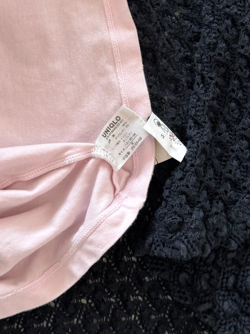 Black Pink Cardigan Cami Set Size S