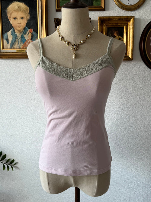 Black Pink Cardigan Cami Set Size S