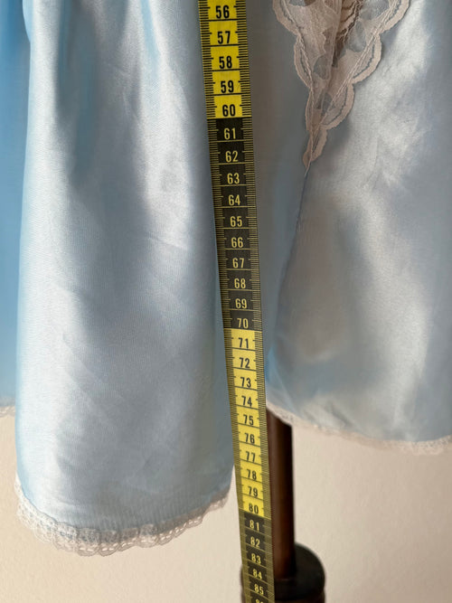 Vintage Blue Nylon Teddy Size S/M