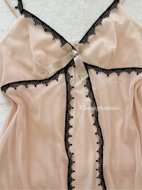 Fairy Peach Mesh Babydoll size M/small L