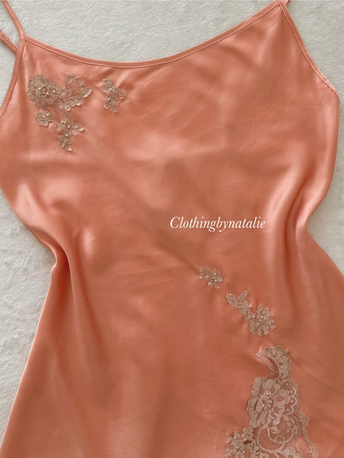 VS Orange Satin Mini Dress size S/M