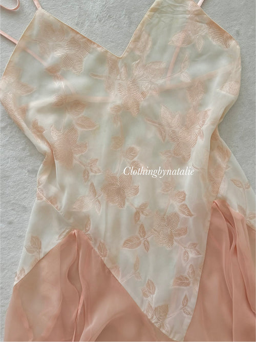 Fairy Orange Brocade Slip Size S/small M