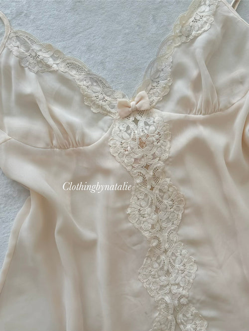 VS Light Orange Chiffon Babydoll size L