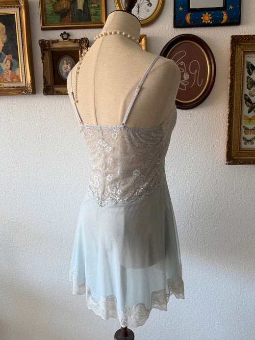 Fairy Blue Sheer Mesh Babydoll Size S