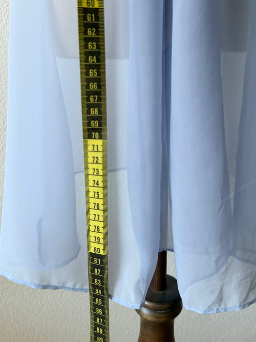 Sheer Blue Chiffon Babydoll Size S