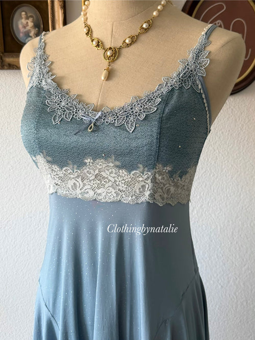 Coquette Blue Nylon Babydoll Size S