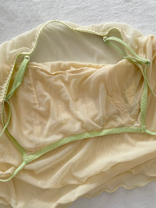 Soft Yellow Mesh Cami Size S