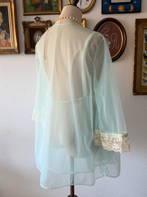 Frederick’s of Hollywood Blue Nylon Set Size M