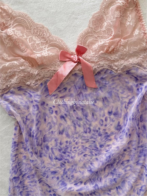 Fairy Purple Mesh Slip Size S