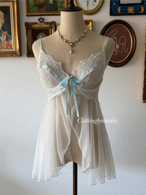 Escanté Bustier Nylon Babydoll Size M
