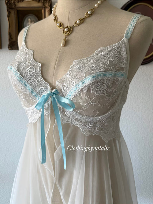 Escanté Bustier Nylon Babydoll Size M