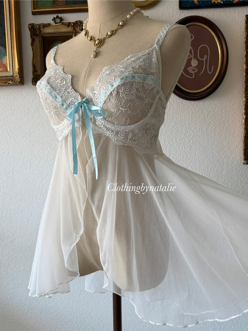 Escanté Bustier Nylon Babydoll Size M