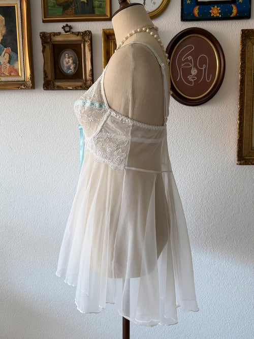 Escanté Bustier Nylon Babydoll Size M