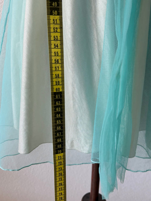 Soft Blue Nylon Babydoll Size S
