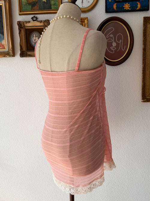 Orange Sheer Mesh Cami Size S