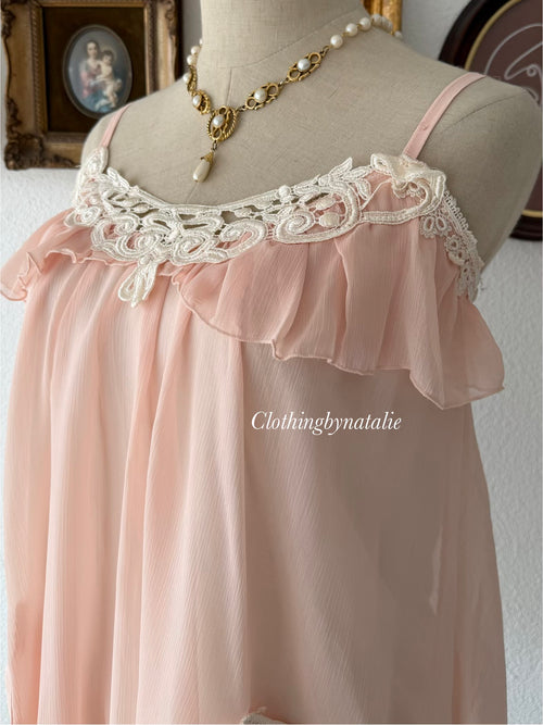 Coquette Orange Chiffon Cami Size S