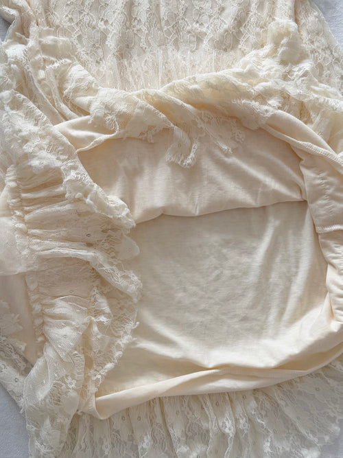Cream Lace Babydoll Size S