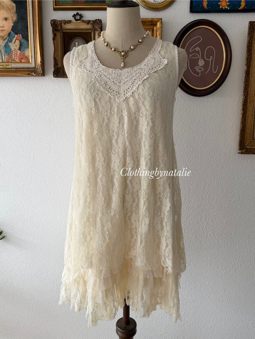 Cream Lace Babydoll Size S