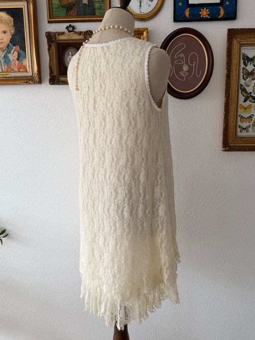 Cream Lace Babydoll Size S