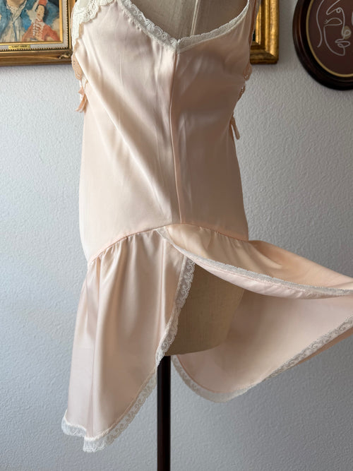 Carole Hochman Orange Satin Mini Dress Size S/M