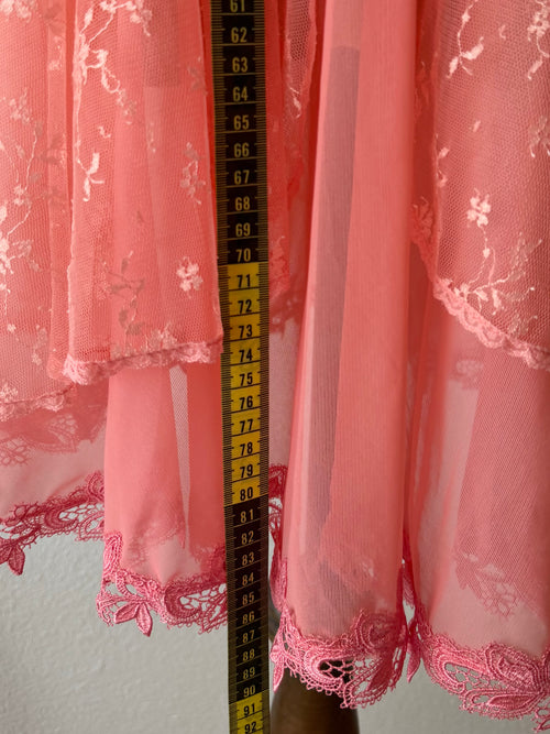 Fairy Floral Lace Orange Babydoll Size M