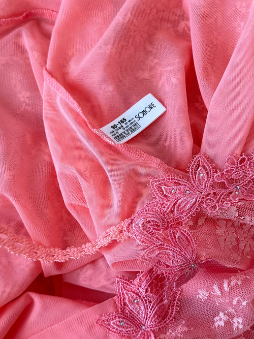 Fairy Floral Lace Orange Babydoll Size M