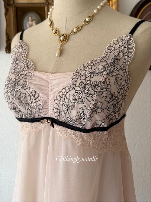 Glitter Sheer Mesh Babydoll Size S