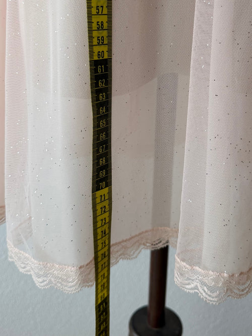 Glitter Sheer Mesh Babydoll Size S