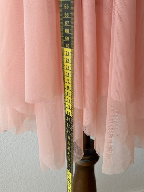 Soft Orange Sheer Mesh Babydoll Size S