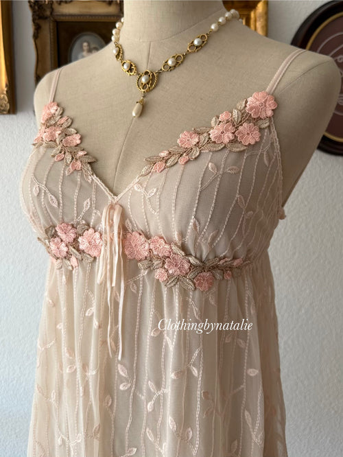 Fairy Embroidery Lace Slip Size S/M