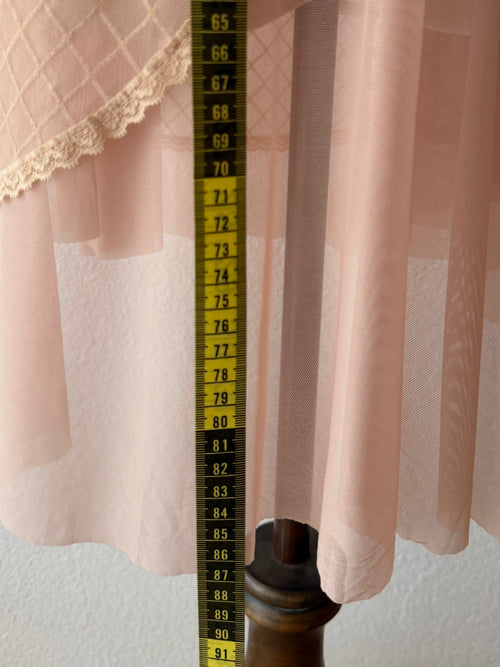 Romantic Nude Sheer Mesh Babydoll Size M