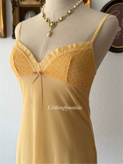 Victoria’s Secret Orange Sheer Mesh Slip Size S