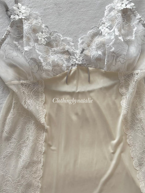 Coquette Nylon Lace Slip size S