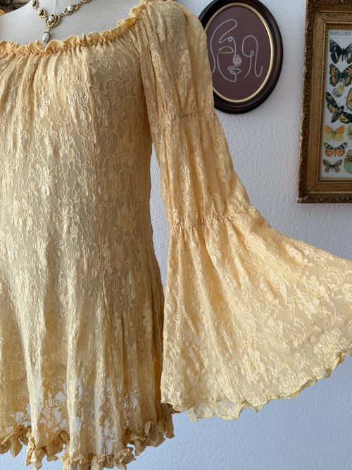 Escanté Stretchy Lace Babydoll Size M