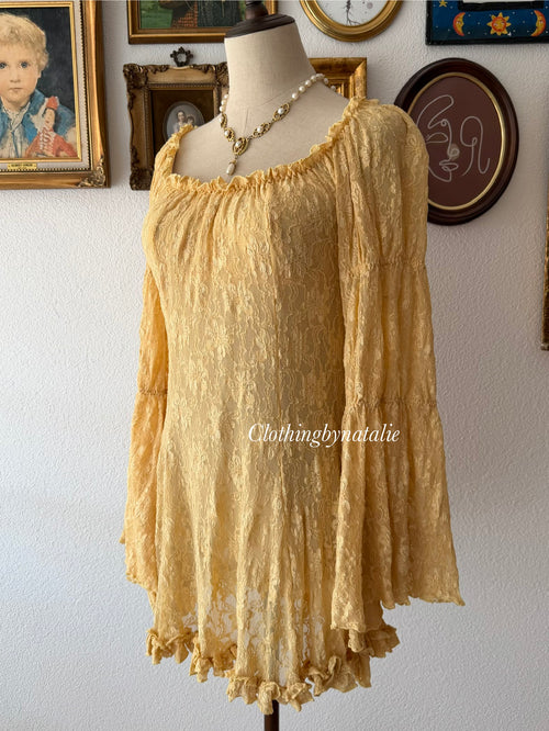 Escanté Stretchy Lace Babydoll Size M