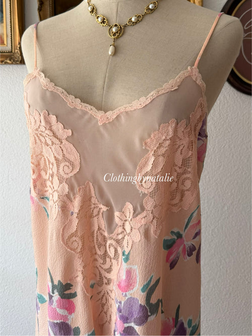 Victoria’s Secret Orange Floral Babydoll Size M/small L