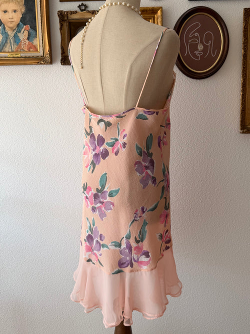 Victoria’s Secret Orange Floral Babydoll Size M/small L