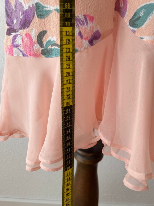 Victoria’s Secret Orange Floral Babydoll Size M/small L