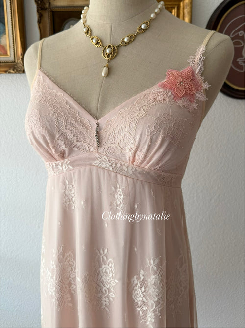Coquette Lace Nylon Babydoll Size S
