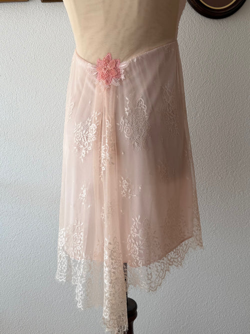 Coquette Lace Nylon Babydoll Size S