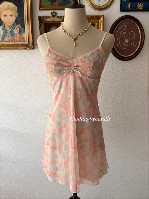 Triumph Orange Nylon Mini Dress Size S