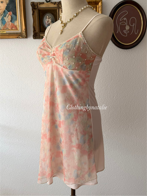 Triumph Orange Nylon Mini Dress Size S